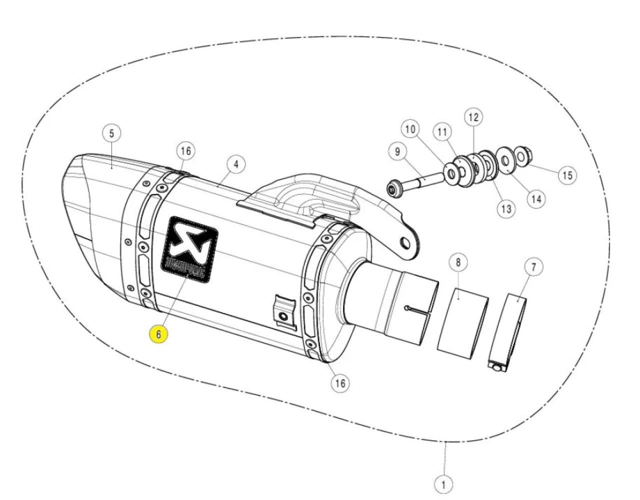AKRAPOVIC - STICKER AL SUZUKI - 18611814