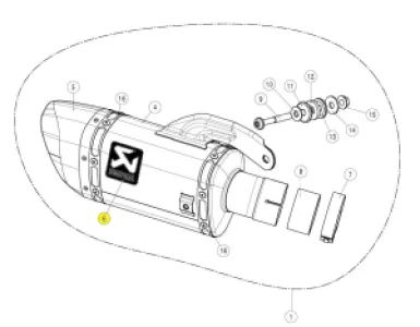 AKRAPOVIC - STICKER AL SUZUKI - 18611814