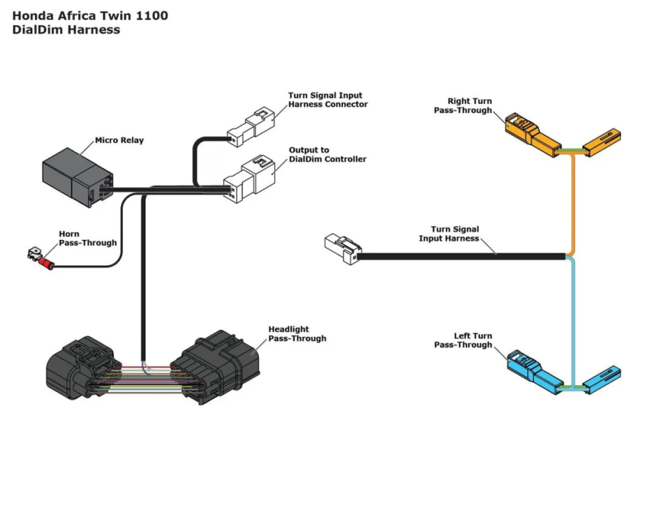 DENALI - P&P DIALDIM WIRING ADAPTER HON - 20403331