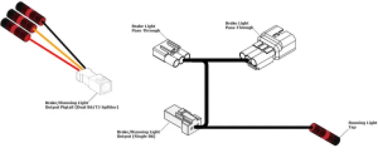 DENALI - BRAKE LIGHT WIRING ADAPTER DUC - 20403339