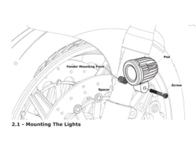 DENALI - MOUNT LIGHT FENDER - 20403379