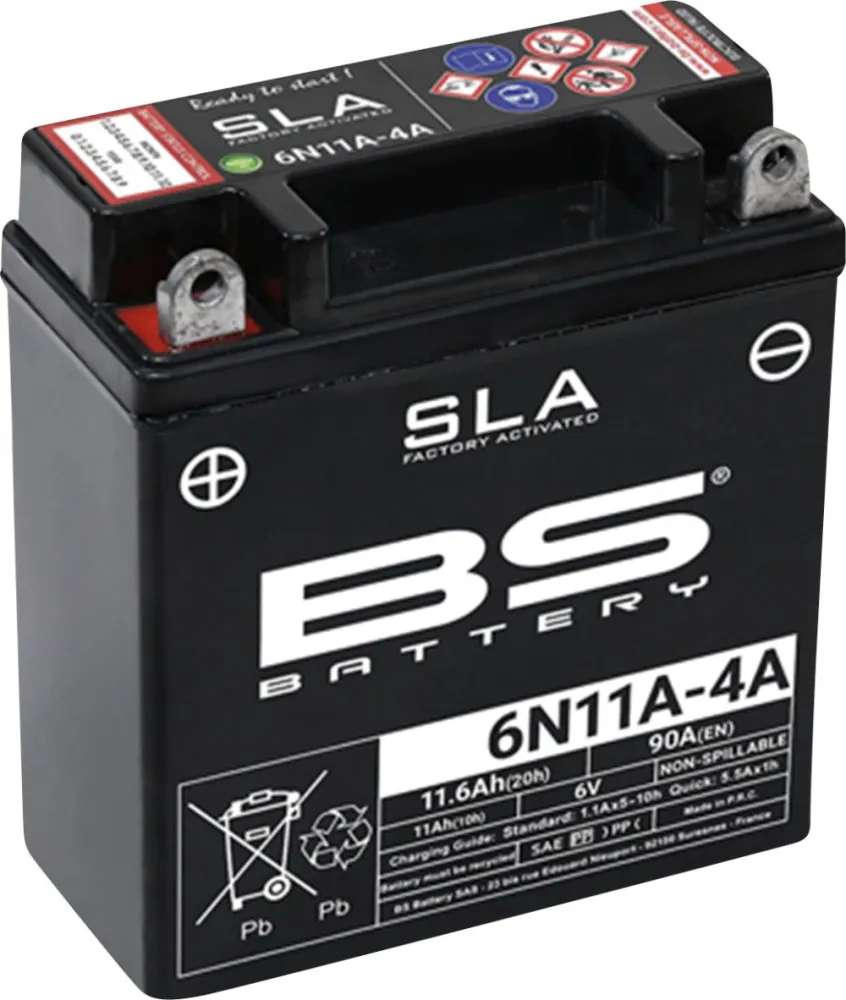 BS BATTERY - BATTERY BS 6N11A-4A SLA - 21130844