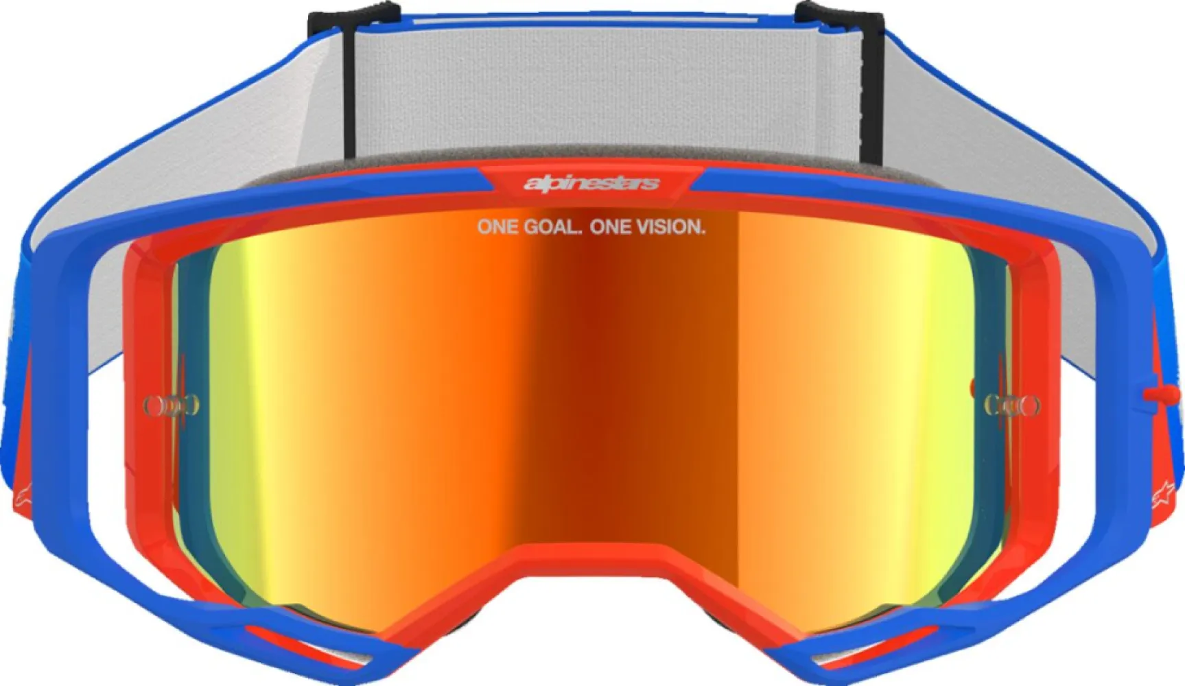 ALPINESTARS GOGGLES - GOGGLE VISION 8 WORDMARK BL/OR - 26013774