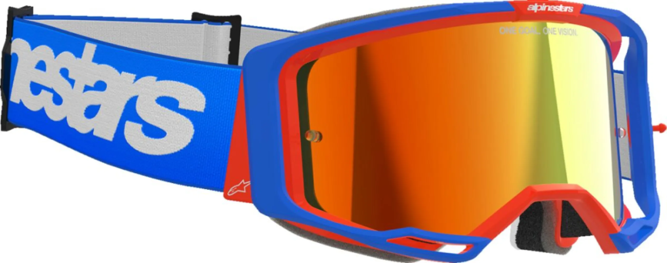 ALPINESTARS GOGGLES - GOGGLE VISION 8 WORDMARK BL/OR - 26013774
