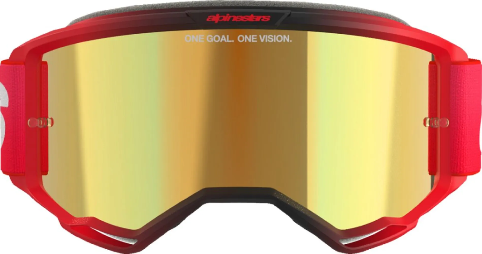 ALPINESTARS GOGGLES - GOGGLE VISION 5 BLAZE RED MIRR - 26013778
