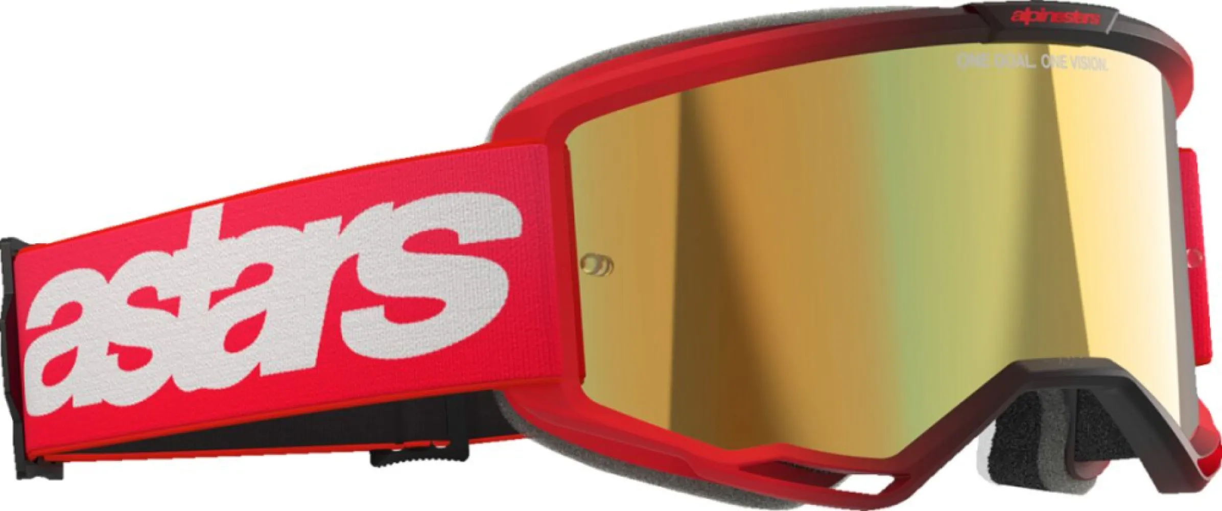 ALPINESTARS GOGGLES - GOGGLE VISION 5 BLAZE RED MIRR - 26013778