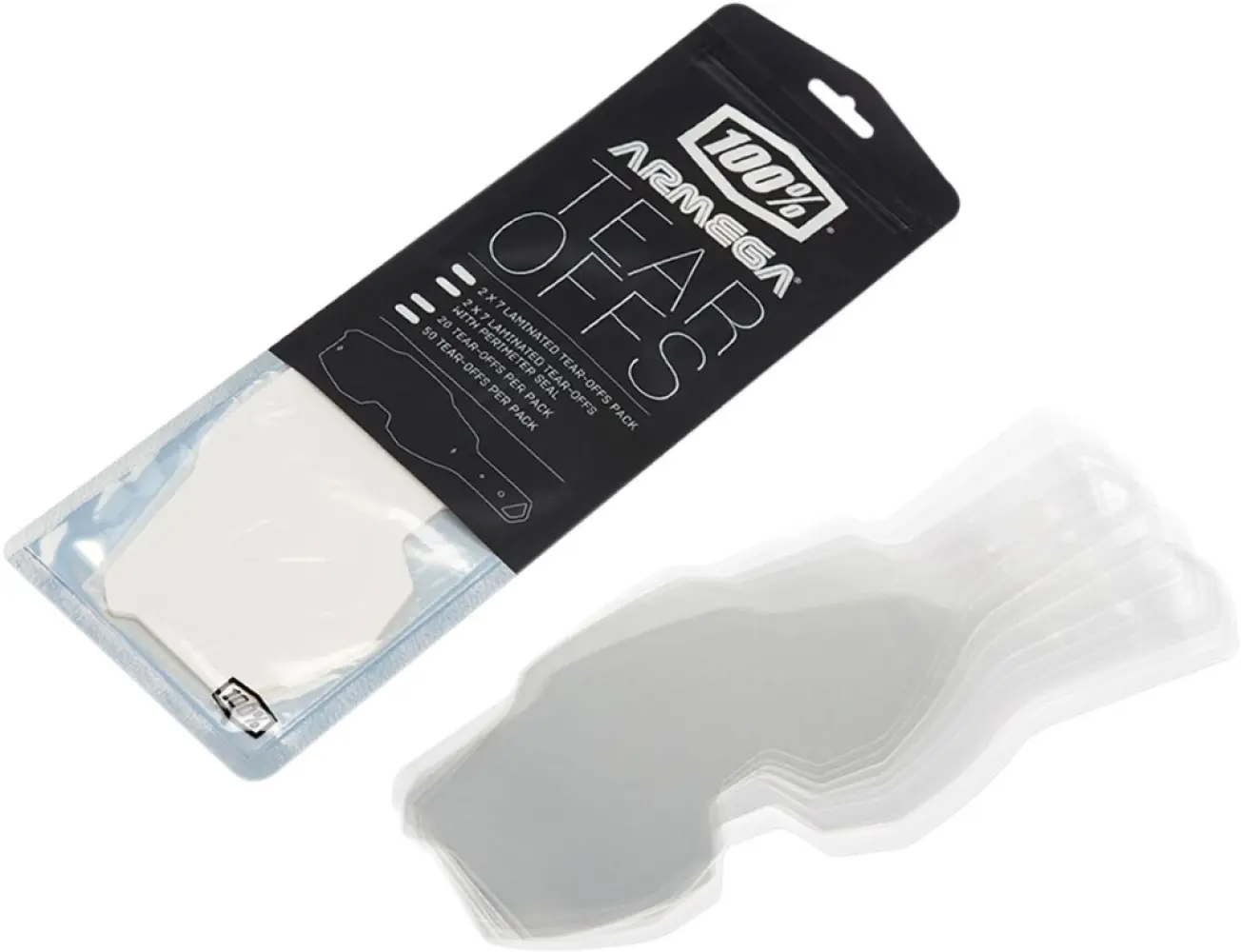 100% - TEAR OFFS ARMEGA LM 2-7PK - 26020844