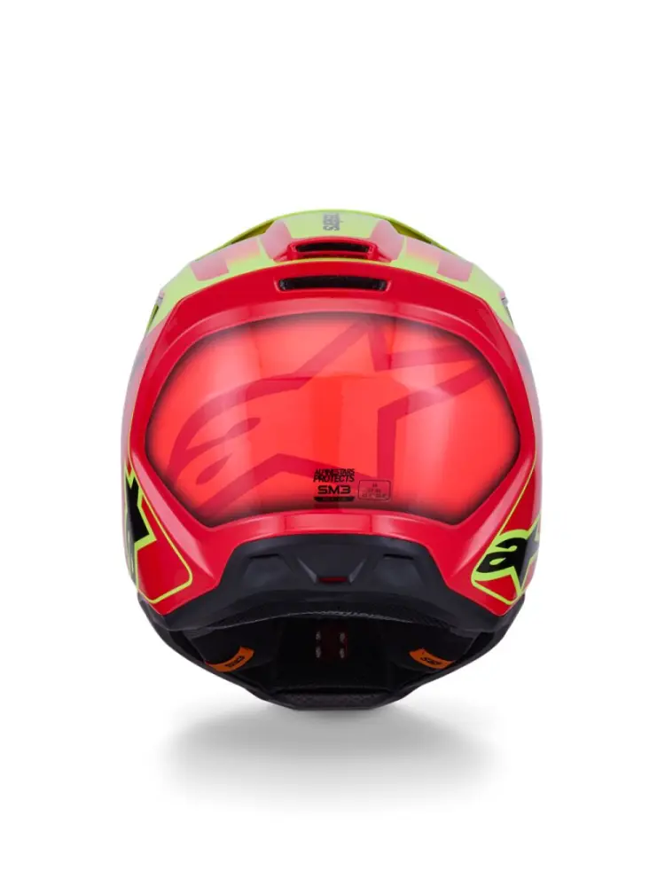 ALPINESTARS(MX) - HELMET SM3 FRAY RED/YL/BLK S - 01109148