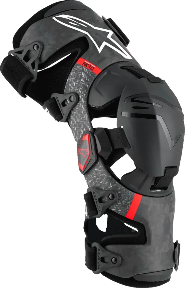 ALPINESTARS(MX) - KNEEBRACE S-TECH RK-10 BLK/RD  - 27040705