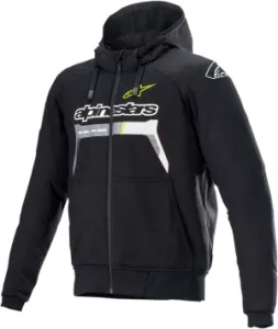 ALPINESTARS (ROAD) - JACKET HOOD CHROME BK/YL 3X - 28205936