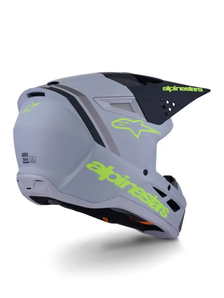 ALPINESTARS(MX) - HELMET SM3 RADIUM GRAY/BLK/YL  - 01109170