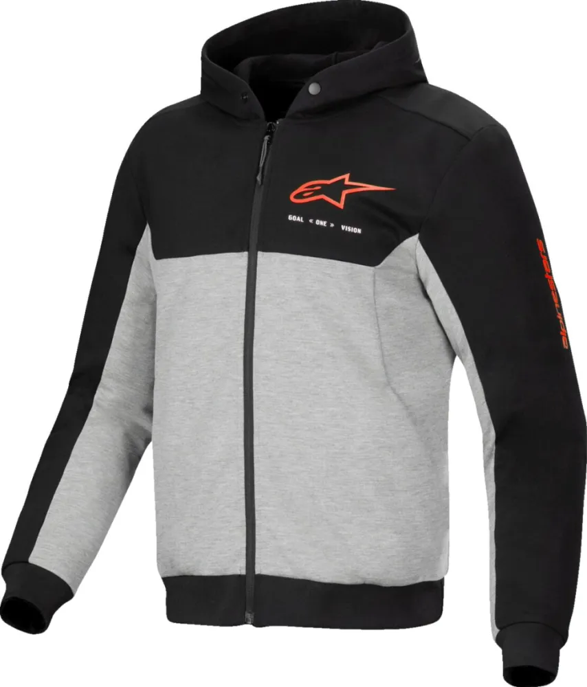 ALPINESTARS (ROAD) - HOODIE CHROME V2 SPORT BK/GY/R - 28207307