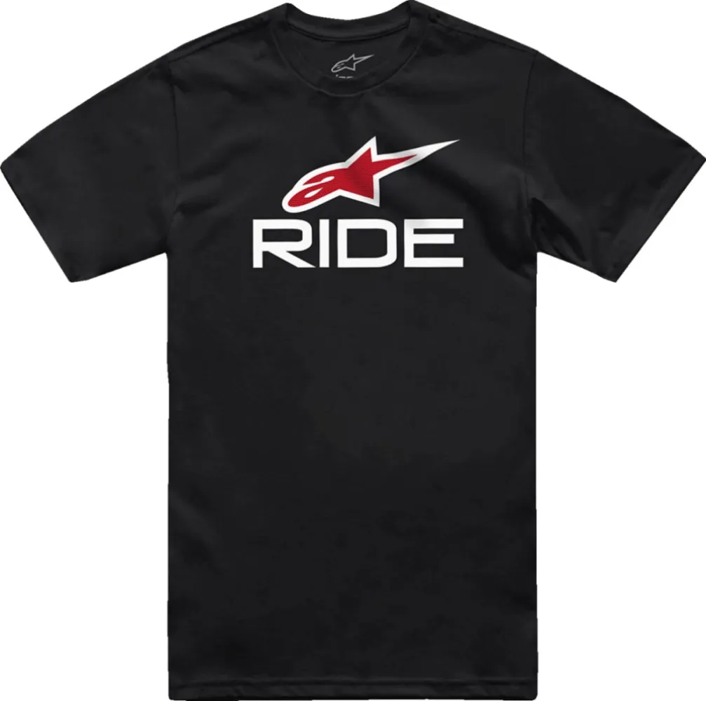 ALPINESTARS (CASUALS) - TEE RIDE 4.0 SS BK/WT/RD M - 303023677