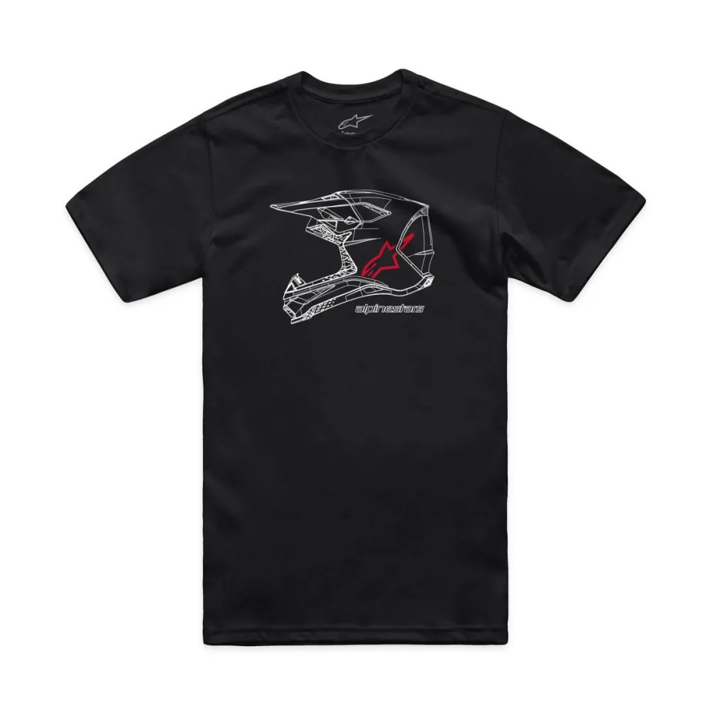 ALPINESTARS (CASUALS) - TEE CSF MX HELMET BLK S - 303023686
