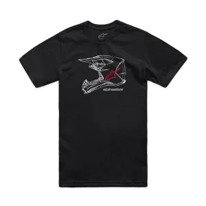 ALPINESTARS (CASUALS) - TEE CSF MX HELMET BLK S - 303023686