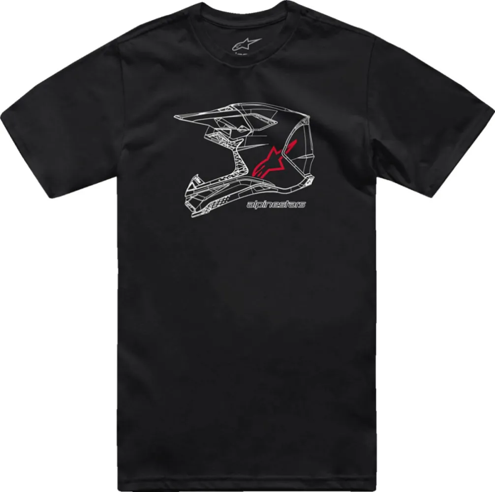 ALPINESTARS (CASUALS) - TEE MX HELMET SS BK 2X - 303023690