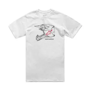 ALPINESTARS (CASUALS) - TEE CSF MX HELMET WHT S - 303023691