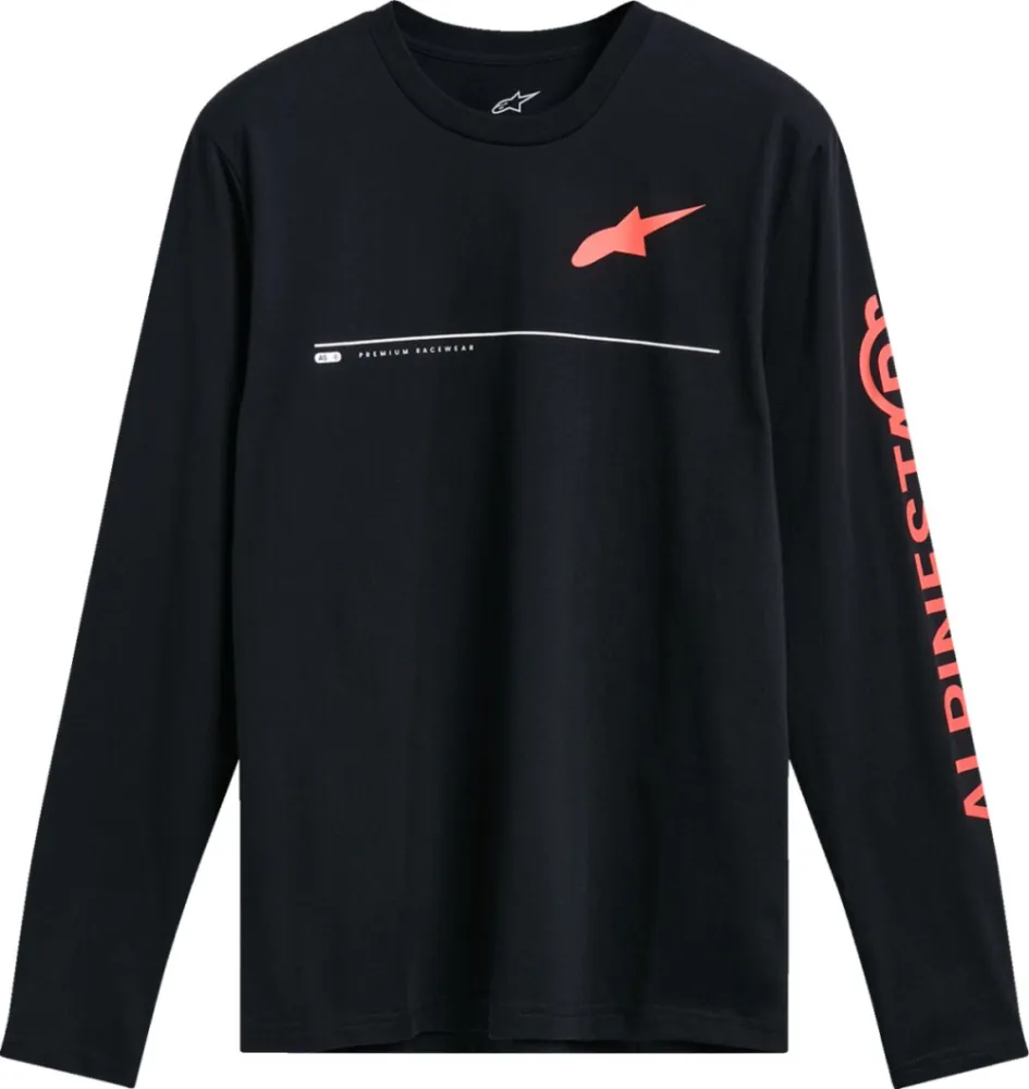 ALPINESTARS (CASUALS) - TEE LS CSF COMMITTED BLACK S - 303024644