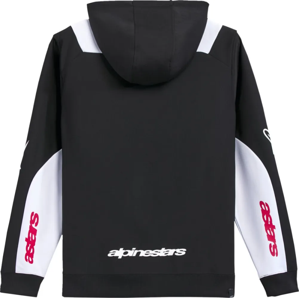 ALPINESTARS (CASUALS) - HOODIE ZIP SESSIONS V3 BLK/WHT - 30506815