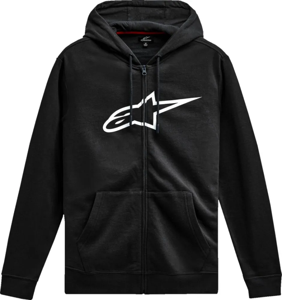 ALPINESTARS (CASUALS) - HOODIE ZIP AGELESS V3 BLK/WHT  - 30506853