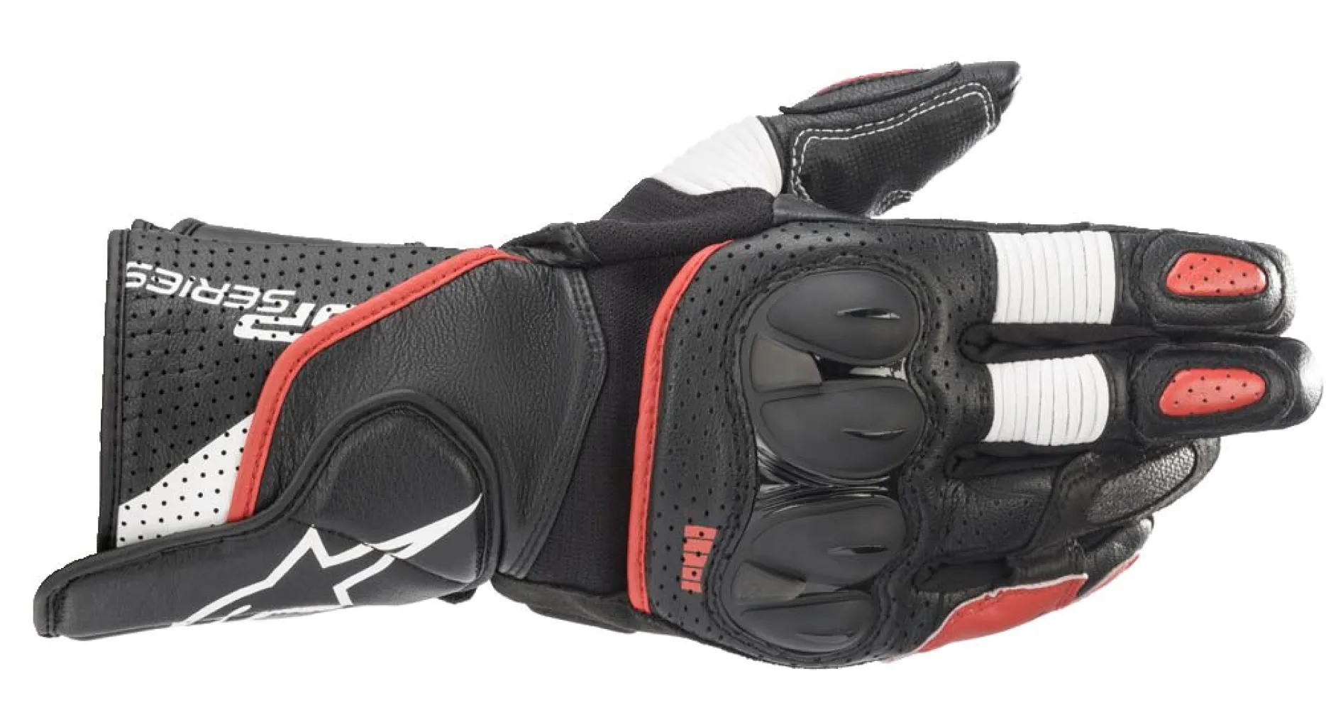 ALPINESTARS (ROAD) - GLOVE SP-2 V3 BLK/W/RD 3X - 33013988