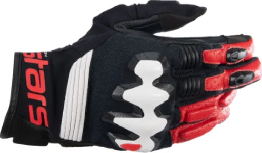 ALPINESTARS (ROAD) - GLOVE HALO BLK/WT/RD M - 33014547