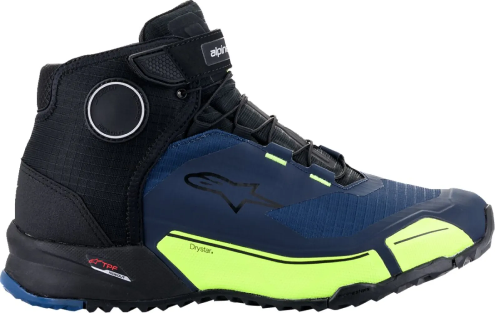 ALPINESTARS (ROAD) - SHOE CR-X DS BK/BL/YL 8.5 - 34053100