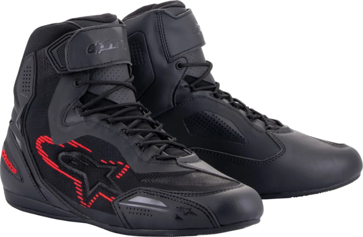 ALPINESTARS (ROAD) - SHOE FAST3-RK BLK/G/RED 13 - 34053165