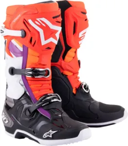 ALPINESTARS(MX) - BOOT TECH 10 BK/RD/OR/WT 7 - 34102767