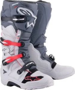 ALPINESTARS(MX) - BOOT T7 ENDURO GRAY/RD 11 - 34103037