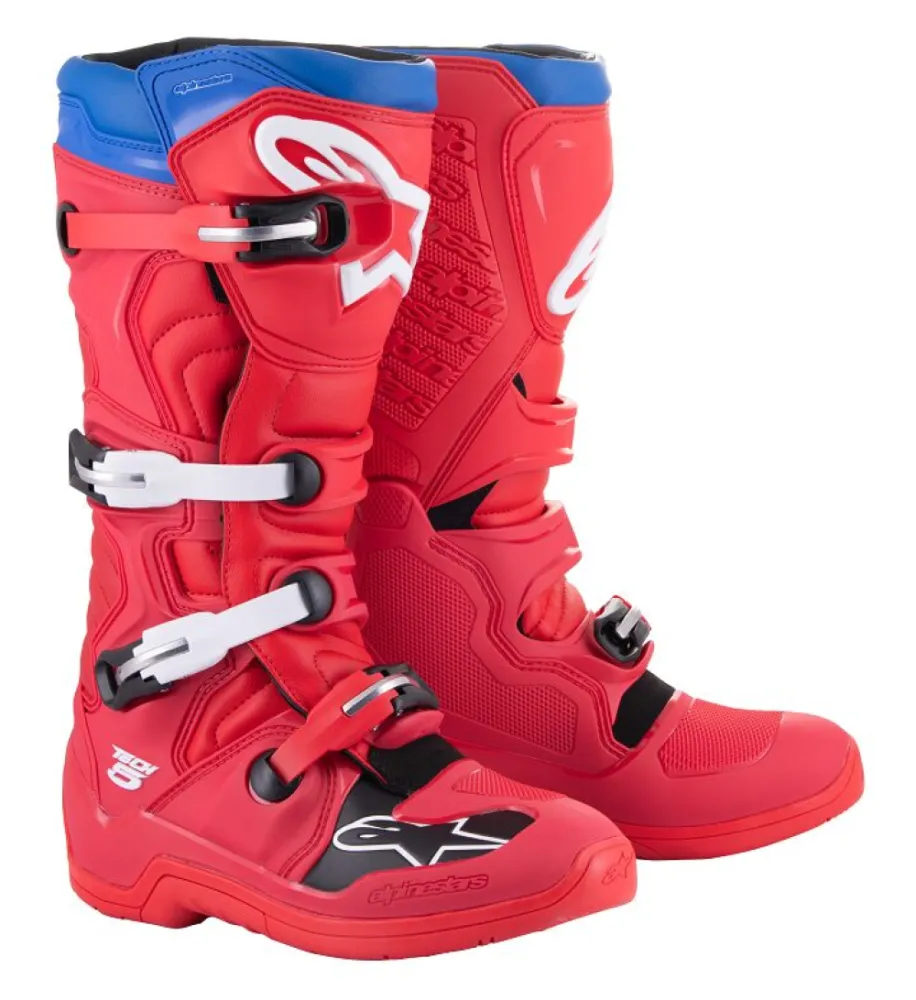 ALPINESTARS(MX) - BOOT TECH5 RED/BLUE 10 - 34103068