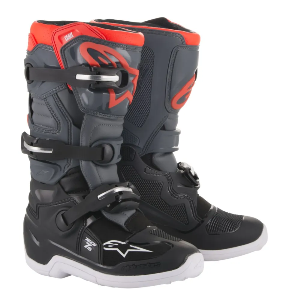ALPINESTARS(MX) - BOOT TECH7S DGY/LGY FL/RD 3 - 34110498