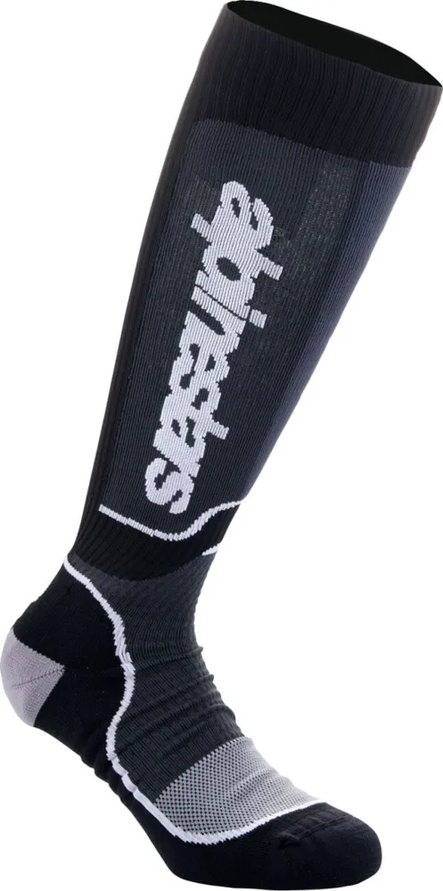 ALPINESTARS(MX) - SOCK MX PLUS BLACK/WHITE S - 34310830