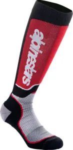 ALPINESTARS(MX) - SOCK MX PLUS BLK/RED/GY L - 34310838