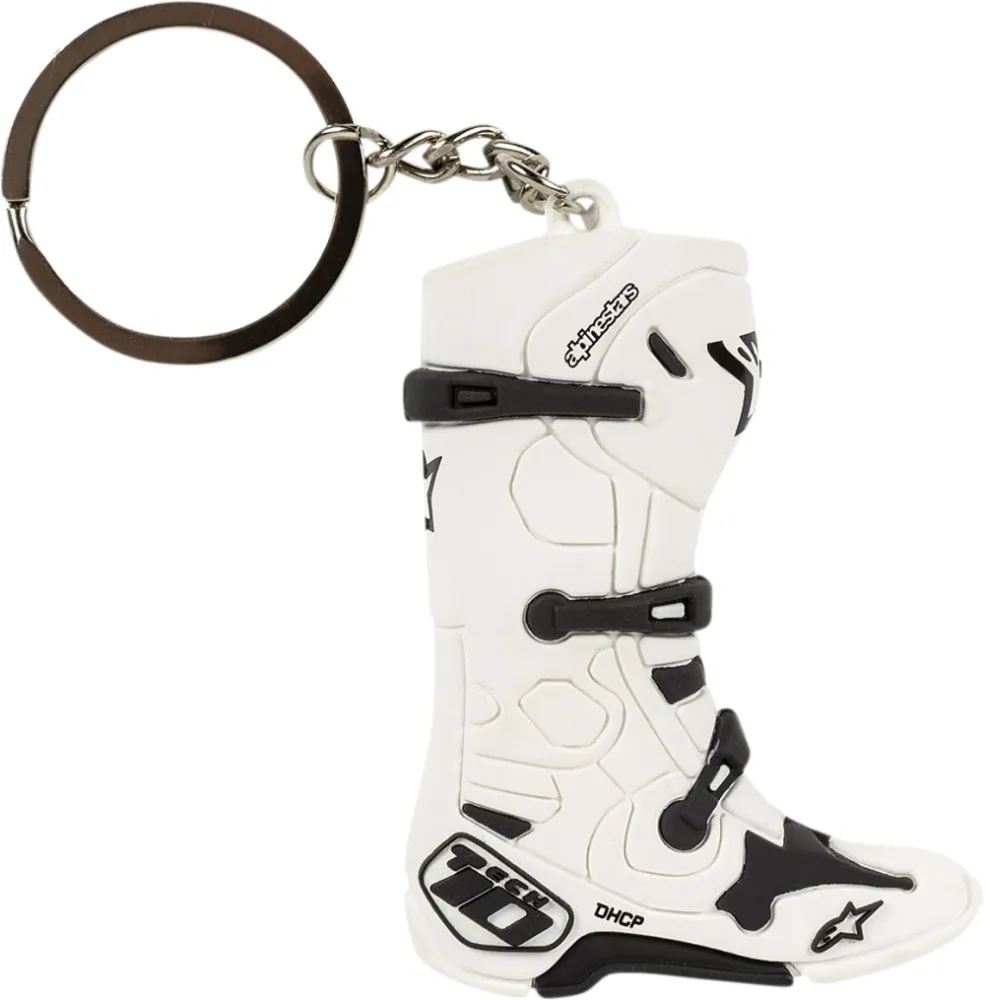 ALPINESTARS (CASUALS) - KEY FOB TECH 10 BOOT WHITE - 99050145