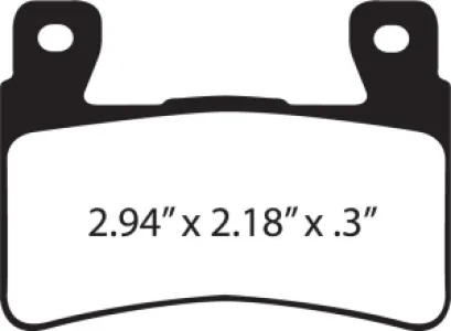 EBC - BRAKE PAD SINTERED HH - FA296HH