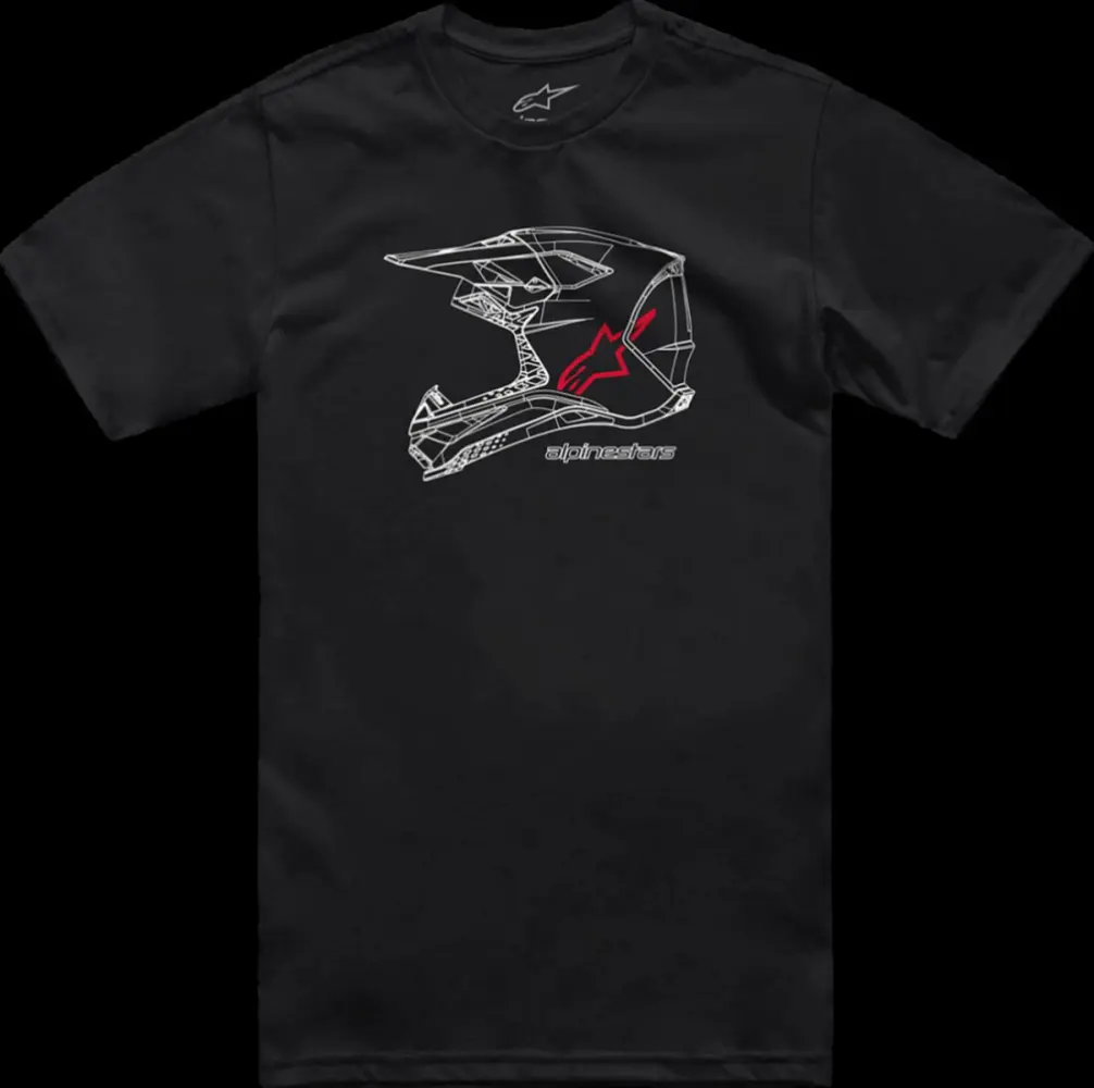 ALPINESTARS (CASUALS) - TEE CSF MX HELMET BLK L - 303023688