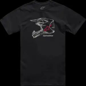 ALPINESTARS (CASUALS) - TEE MX HELMET SS BK XL - 303023689