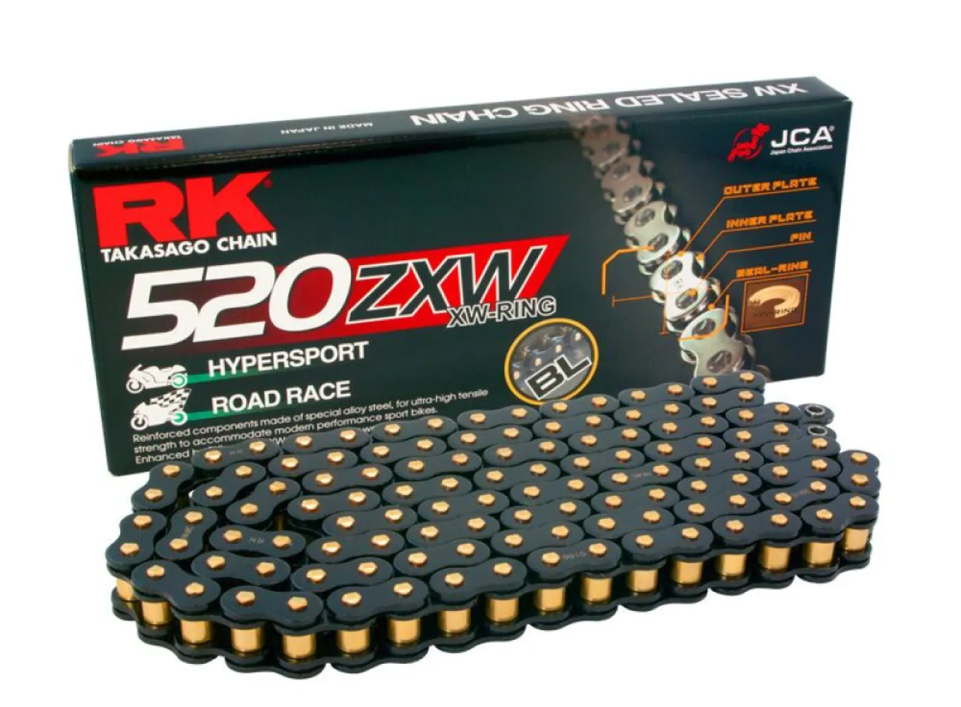 RK - CHAIN RK520ZXW BK 118R - 12231434