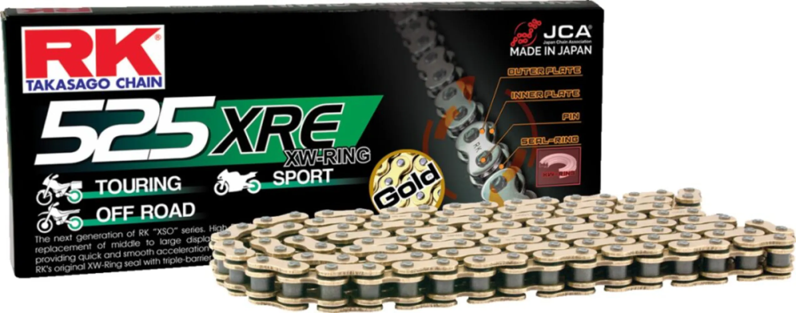 RK - CHAIN RK525XRE GB 118R - 12232000