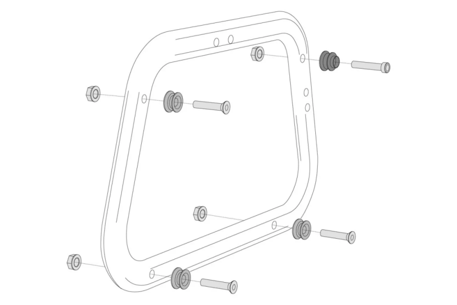 SW-MOTECH - ADAPTER KIT FOR EVO CARRI - 15100617