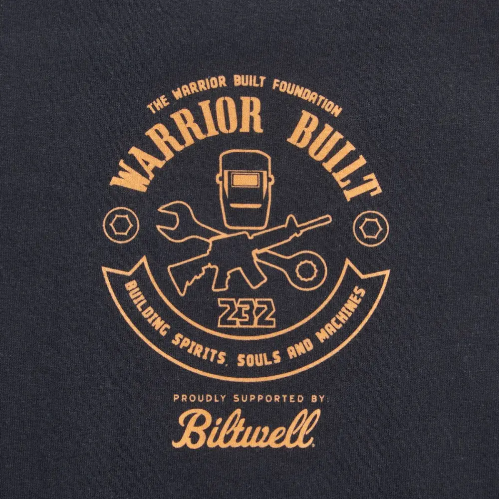 BILTWELL - TEE WARRIOR BUILT EAGLE BK MD - 303024914