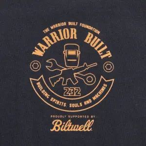 BILTWELL - TEE WARRIOR BUILT EAGLE BK MD - 303024914
