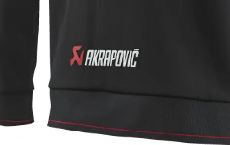 AKRAPOVIC - ZIP HOODIE BLACK MEN 2XL - 30506677