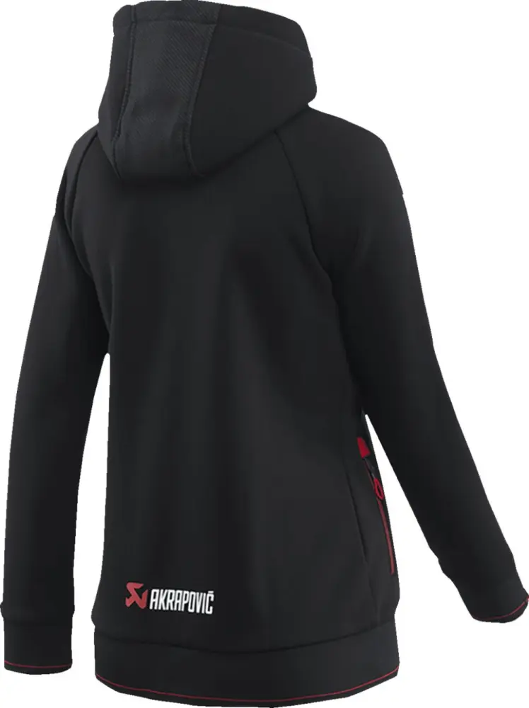 AKRAPOVIC - ZIP HOODIE BLACK WMN S - 30511219