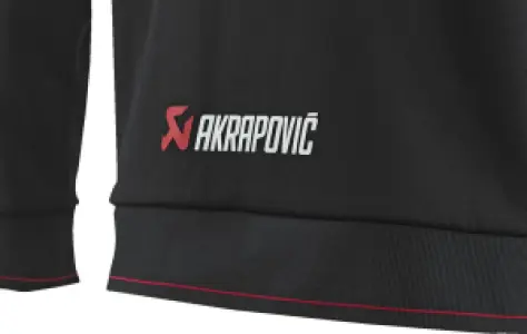 AKRAPOVIC - ZIP HOODIE BLACK WMN S - 30511219