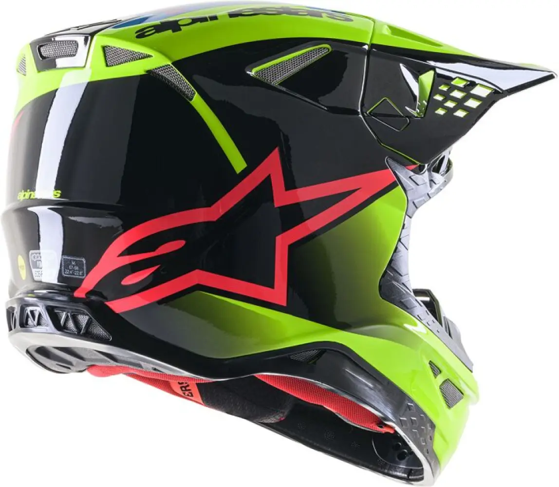 ALPINESTARS(MX) - HELMET SM10 UNIT YL/BK L - 01108375