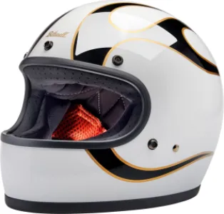 BILTWELL - HELMET GRINGO W/B FLAM XS - 010116332