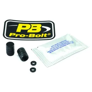 PRO BOLT - CAP VALVE STEM BLACK - 03610086