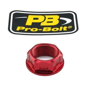 PRO BOLT - NUT TOP YOKE M24X1.00 RED - 04100343
